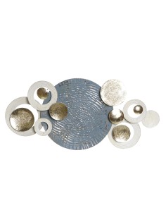 Decoración metal círculos abstractos