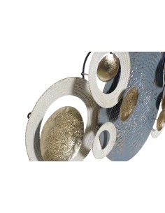 Decoración metal círculos abstractos 2