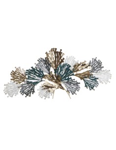 Decoración de metal hojas.