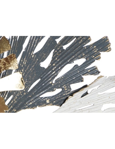 Decoración de metal hojas.