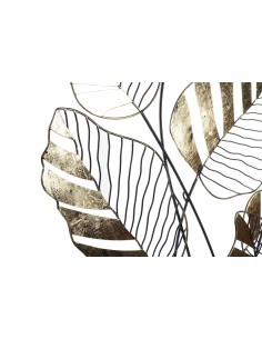 Decoración de metal hojas doradas 2