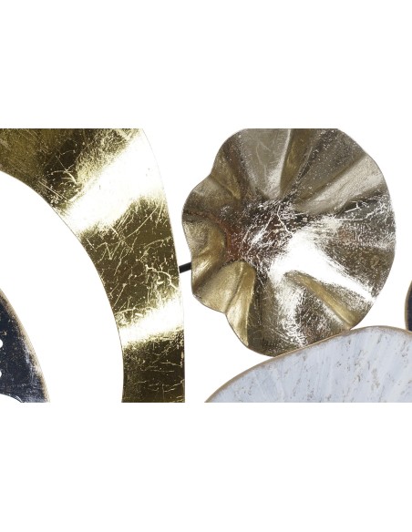 Decoración de pared en metal diseño circulos.