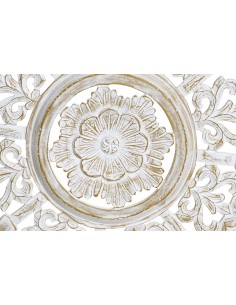 Decoración de madera redondo con diseño mándala 2