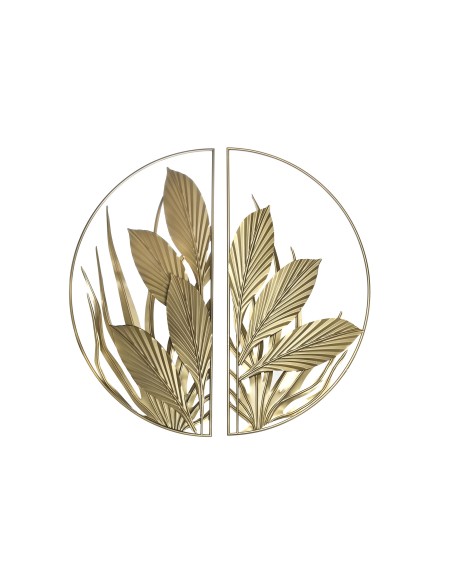 Juego de 2 piezas de metal en dorado