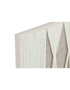 Cuadro de madera y algodón diseño 3D 2