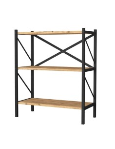 Estantería madera y metal 3 alturas