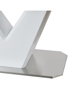 Mesa de comedor extensible blanca 2
