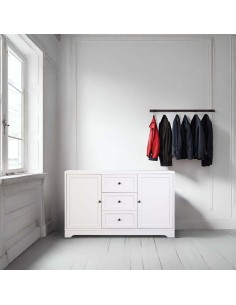 Aparador de madera 3 cajones y 2 puertas 2