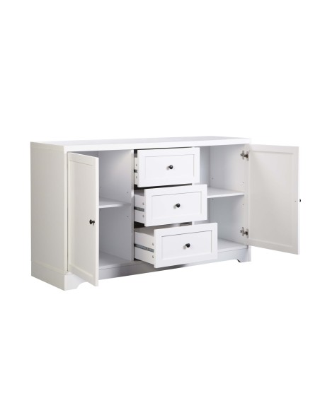 Aparador de madera 3 cajones y 2 puertas