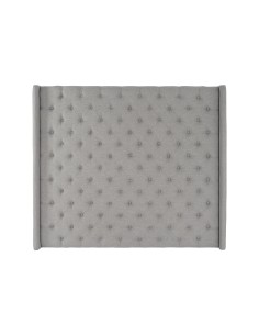 Cabecero de cama poliéster gris