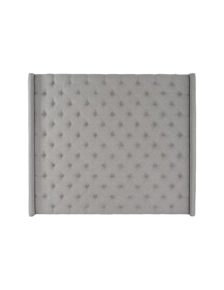 Cabecero de cama poliéster gris