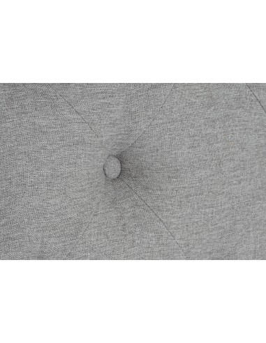 Cabecero de cama poliéster gris