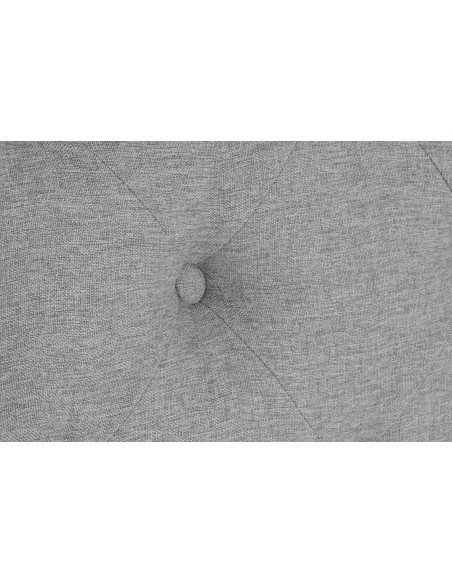 Cabecero de cama poliéster gris