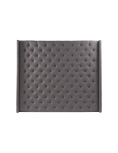 Cabecero de cama poliéster gris oscuro