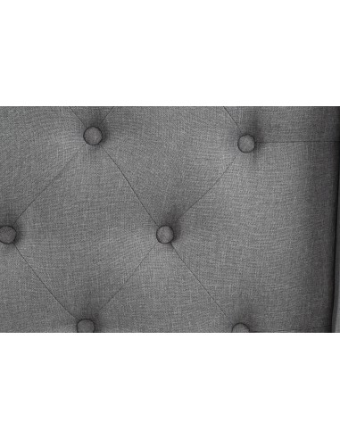 Cabecero de cama poliéster gris oscuro