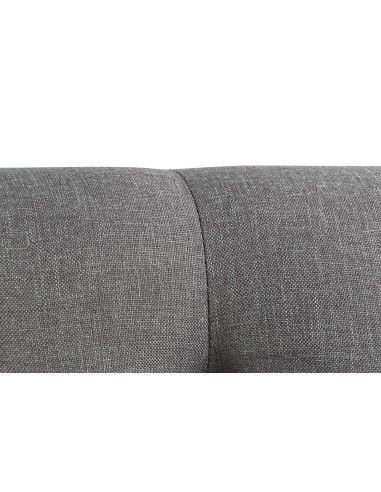 Cabecero de cama poliéster gris oscuro