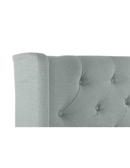 Cabecero de cama poliéster verde menta