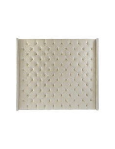 Cabecero de cama poliéster en crema
