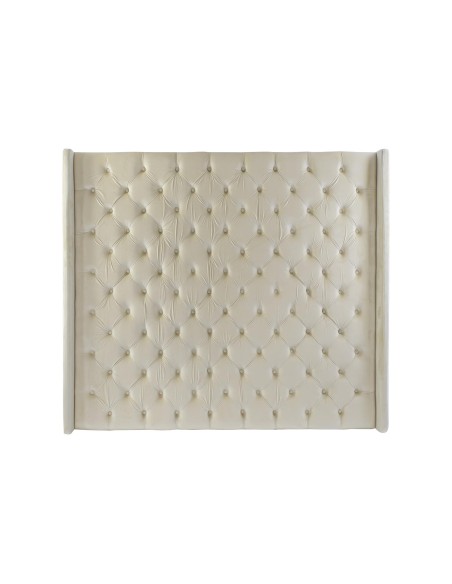 Cabecero de cama poliéster en crema