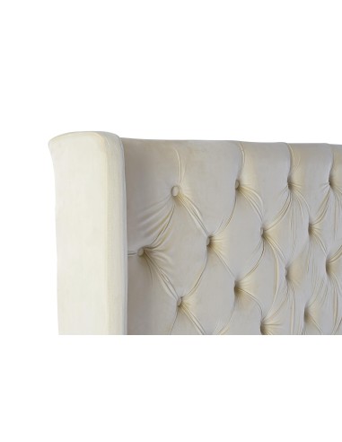 Cabecero de cama poliéster en crema