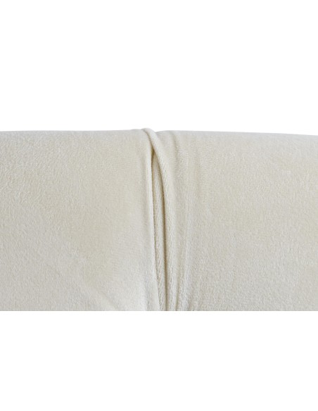 Cabecero de cama poliéster en crema