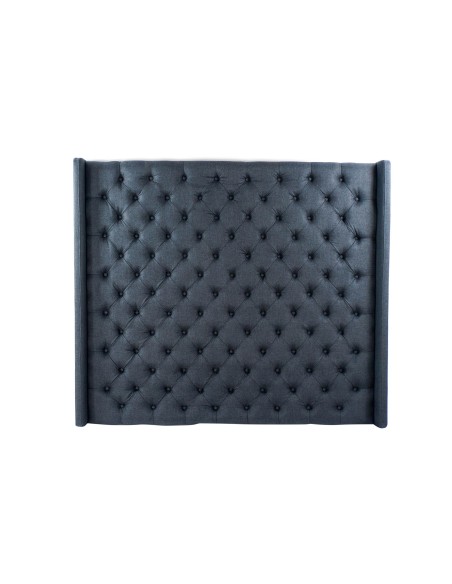 Cabecero de cama poliéster azul