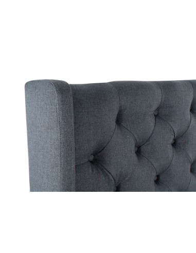 Cabecero de cama poliéster azul