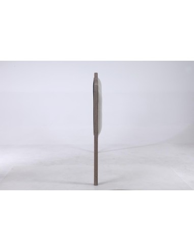 Cabecero de cama madera de roble y poliéster beige