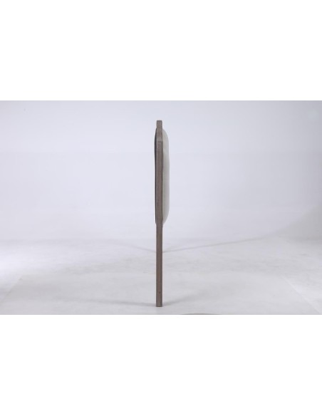 Cabecero de cama madera de roble y poliéster beige