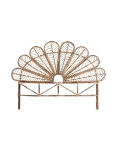 Cabecero de cama ratán diseño abanico