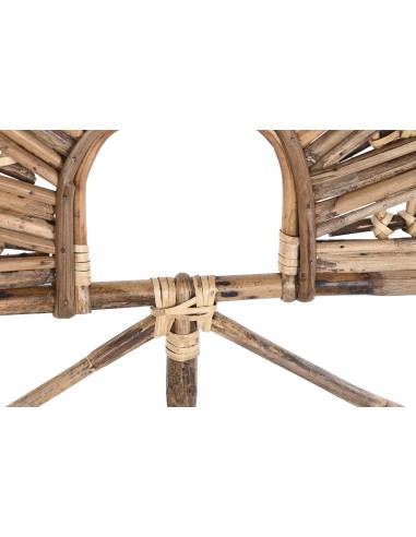 Cabecero de cama ratán diseño abanico