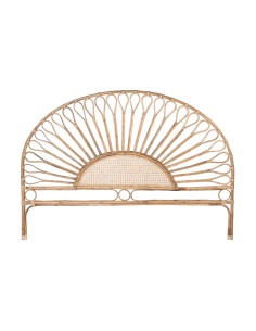 Cabecero de cama ratán diseño ganchos