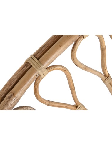 Cabecero de cama ratán diseño ganchos