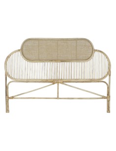 Cabecero de cama de ratán diseño doble altura
