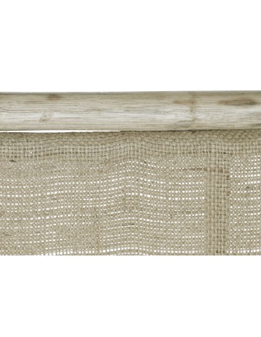 Cabecero de cama de ratán diseño doble altura