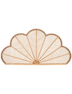 Cabecero de cama de bambú marrón claro