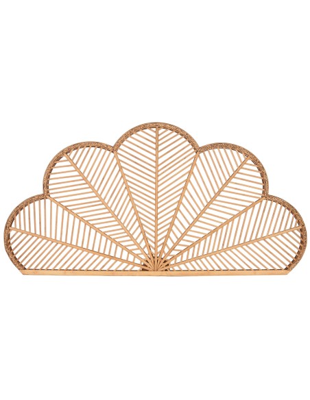 Cabecero de cama de bambú marrón claro