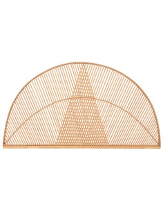 Cabecero de cama de cañas de bambú diseño líneas