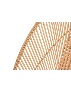 Cabecero de cama de cañas de bambú diseño líneas 2