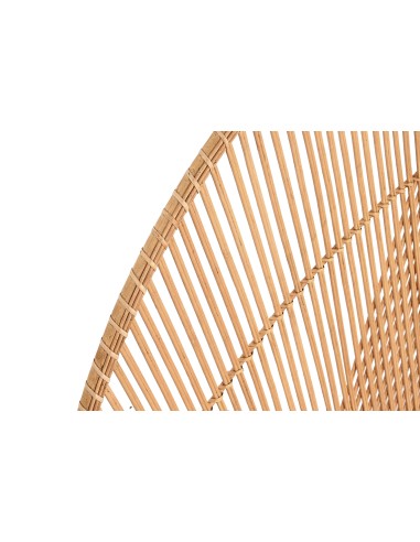 Cabecero de cama de cañas de bambú diseño líneas