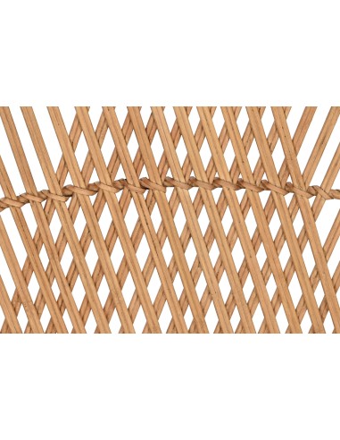 Cabecero de cama de cañas de bambú diseño líneas