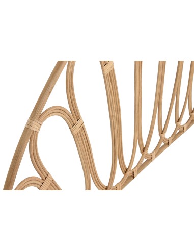 Cabecero de cama de bambú y ratán natural