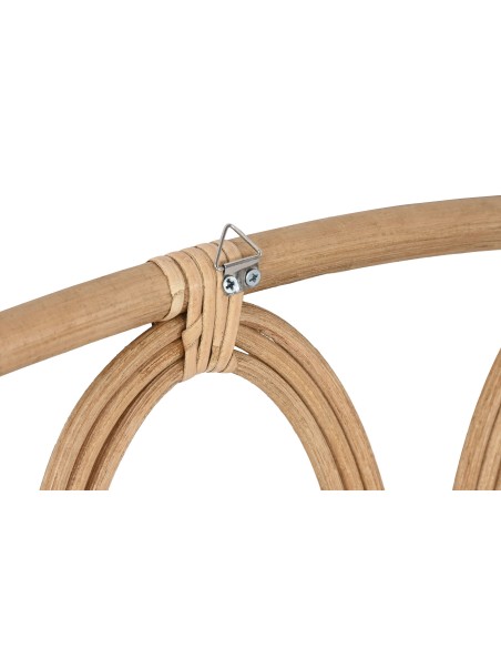 Cabecero de cama de bambú y ratán natural