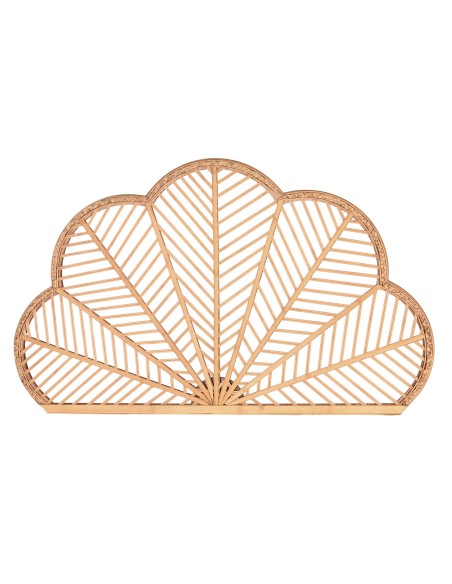 Cabecero de cama de bambú color natural