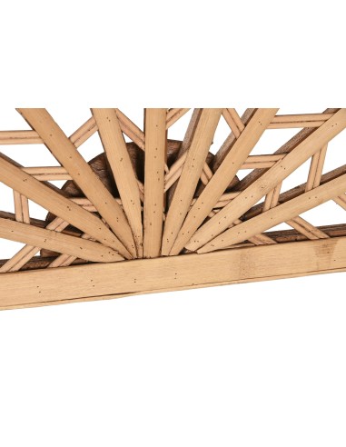 Cabecero de cama de bambú color natural