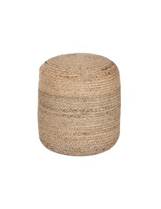 Reposapiés de yute en color marrón natural