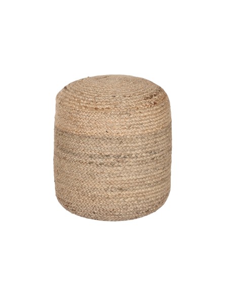 Reposapiés de yute en color marrón natural