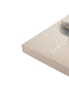 Cuadro de pluma pintado en lienzo 2