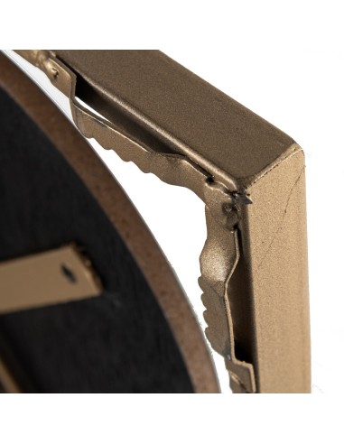 Decoración de pared en metal y madera diseño hojas