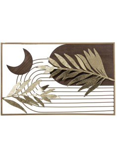 Decoración de pared de metal y madera 2